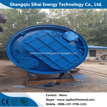 Waste tire recycling to fuel oil pyrolysis plant
